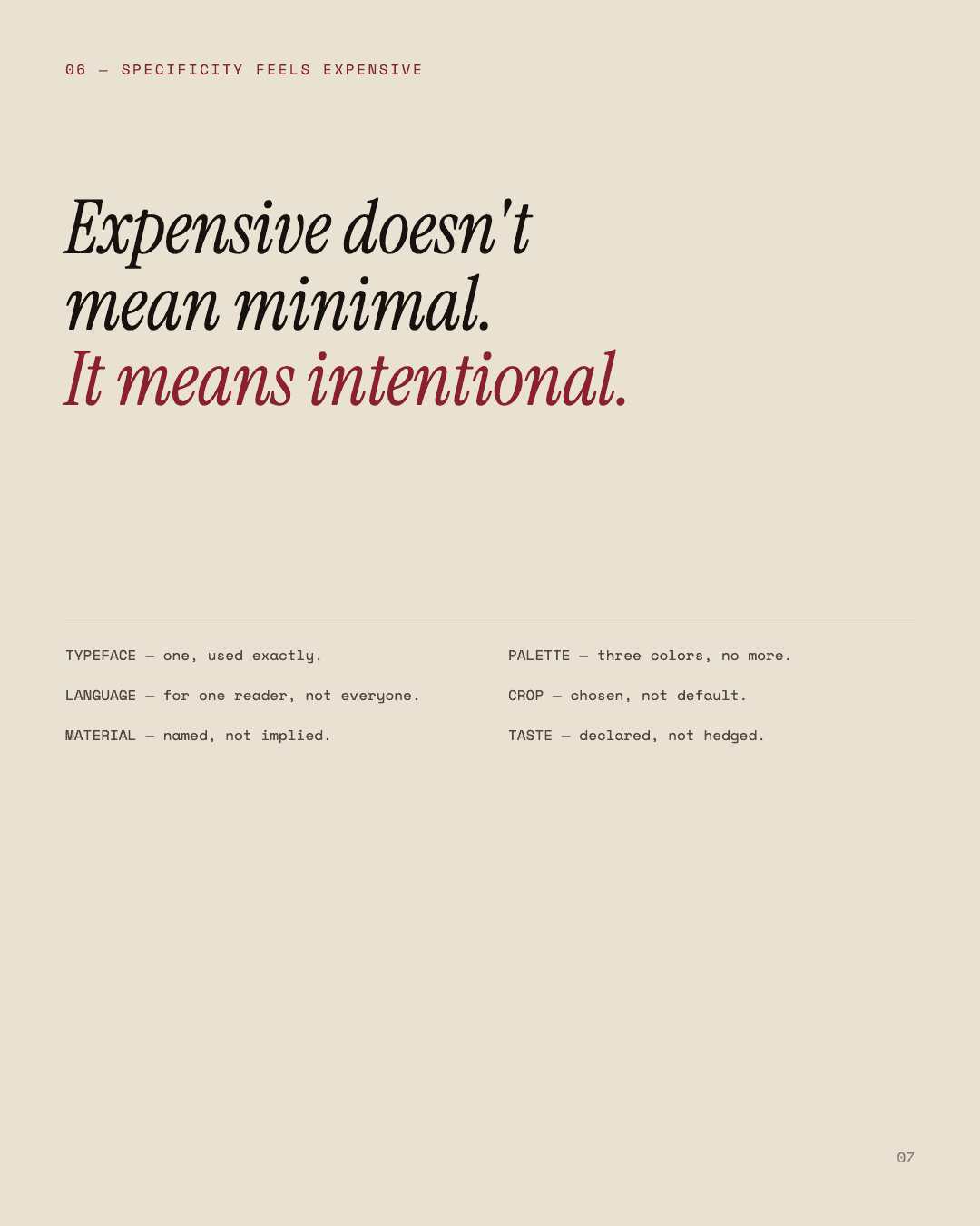 Why some design looks expensive, slide 7
