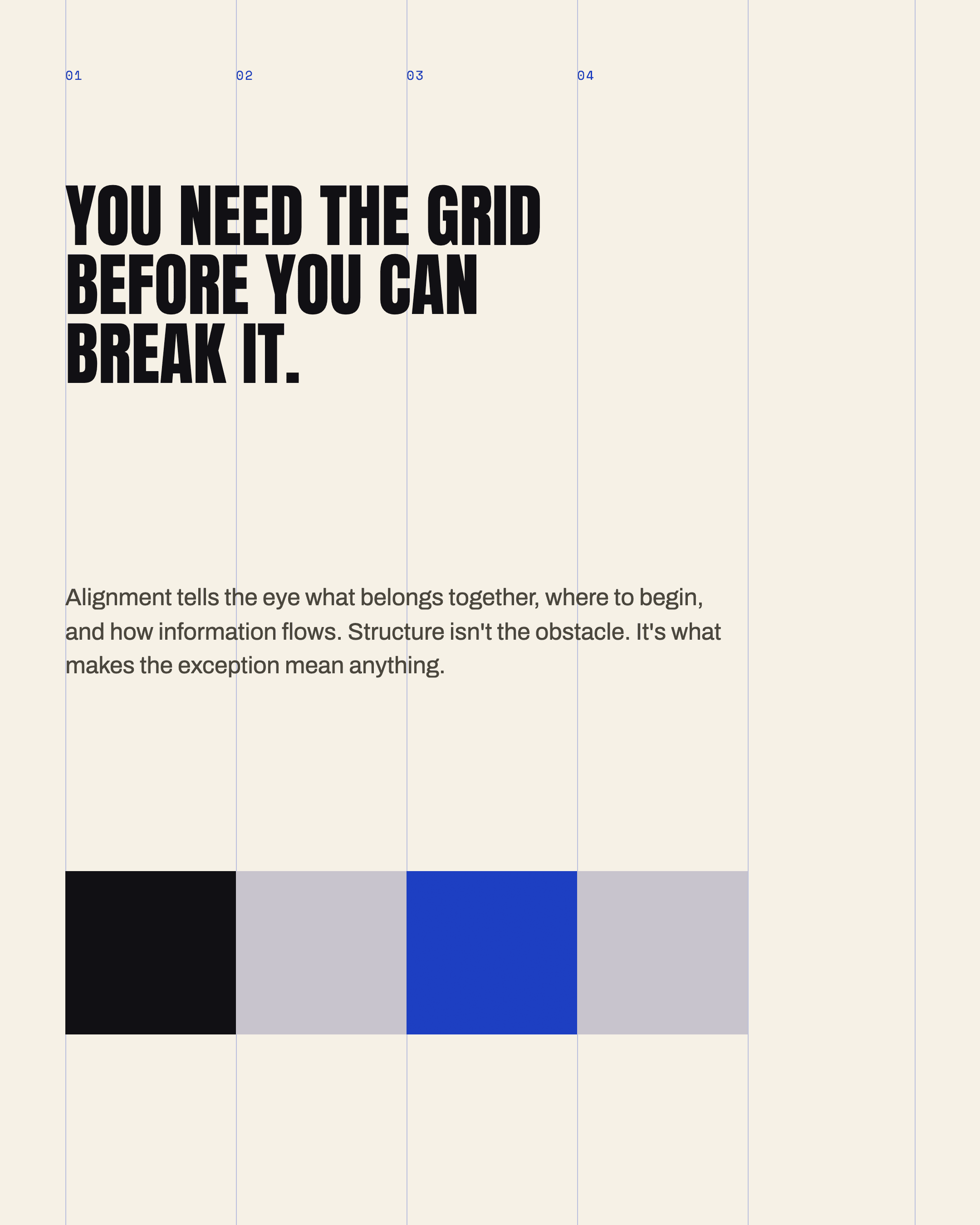 When to break the grid, slide 2