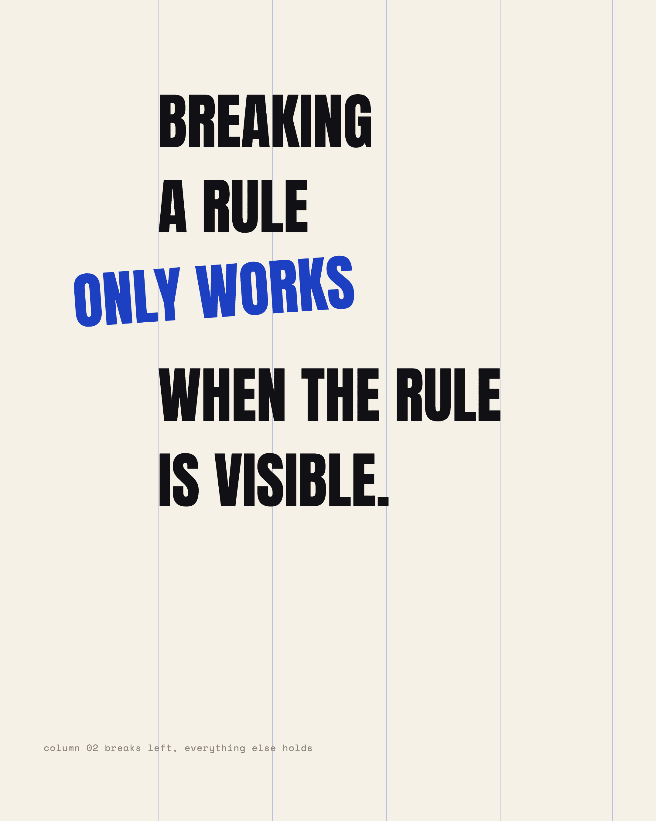 When to break the grid, slide 4