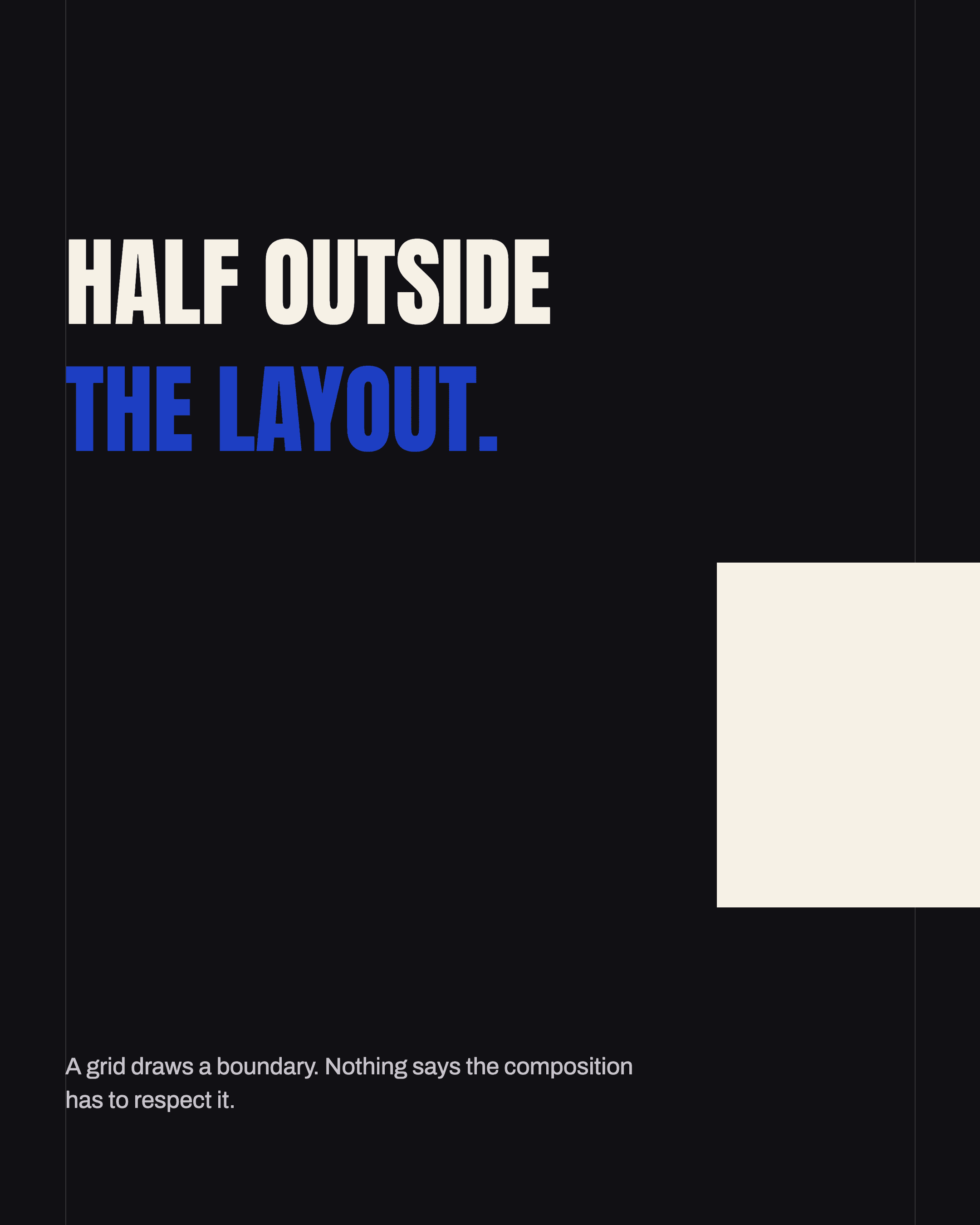 When to break the grid, slide 6