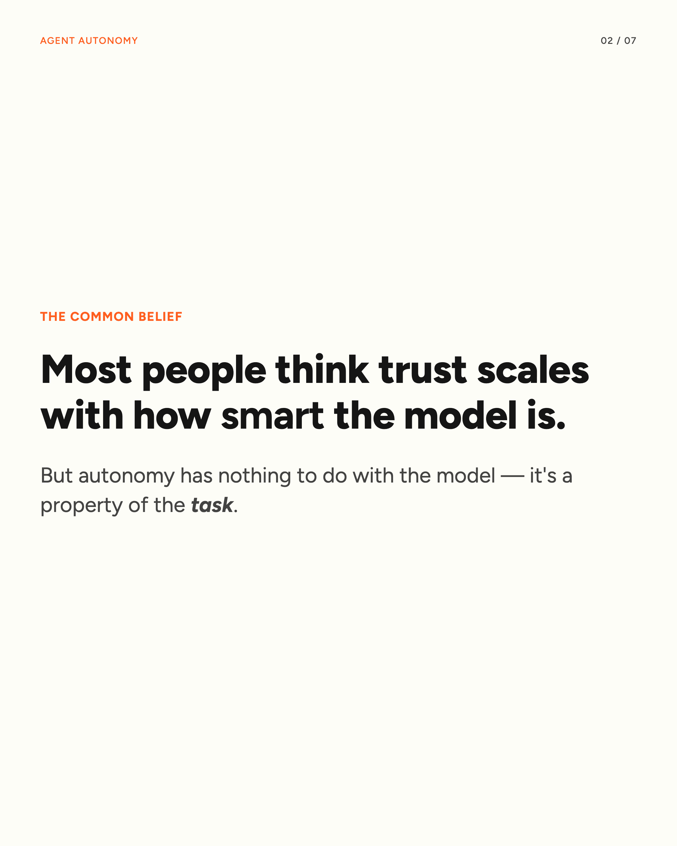 Agent autonomy, slide 2