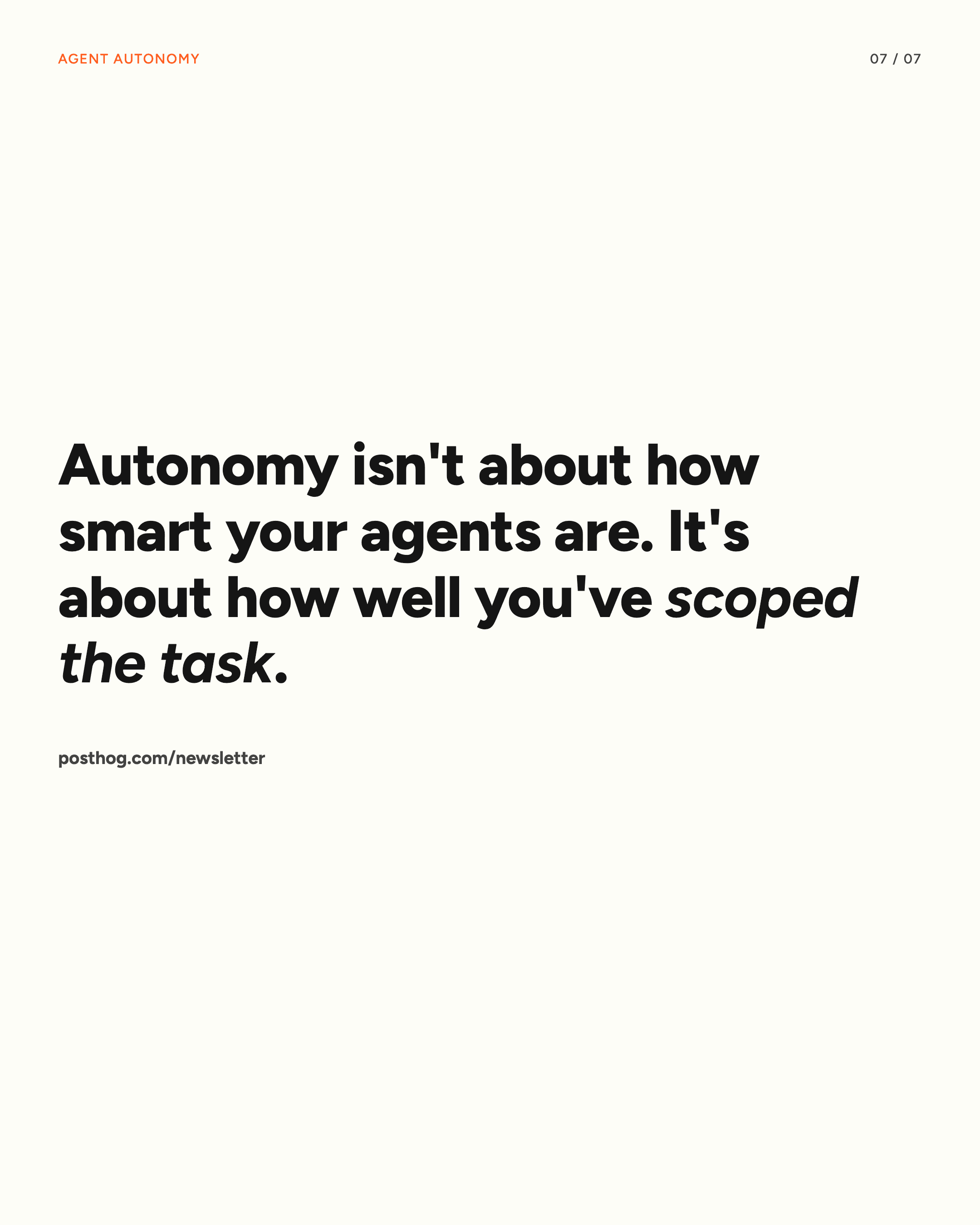 Agent autonomy, slide 7